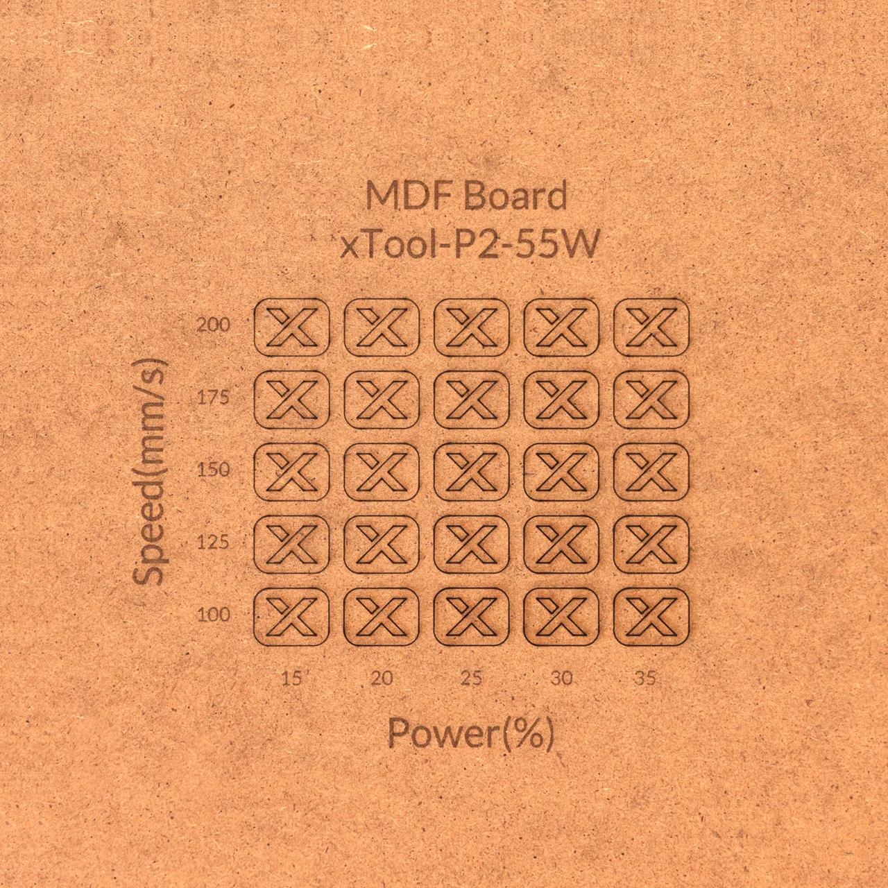 1/2"(12mm) MDF test grid