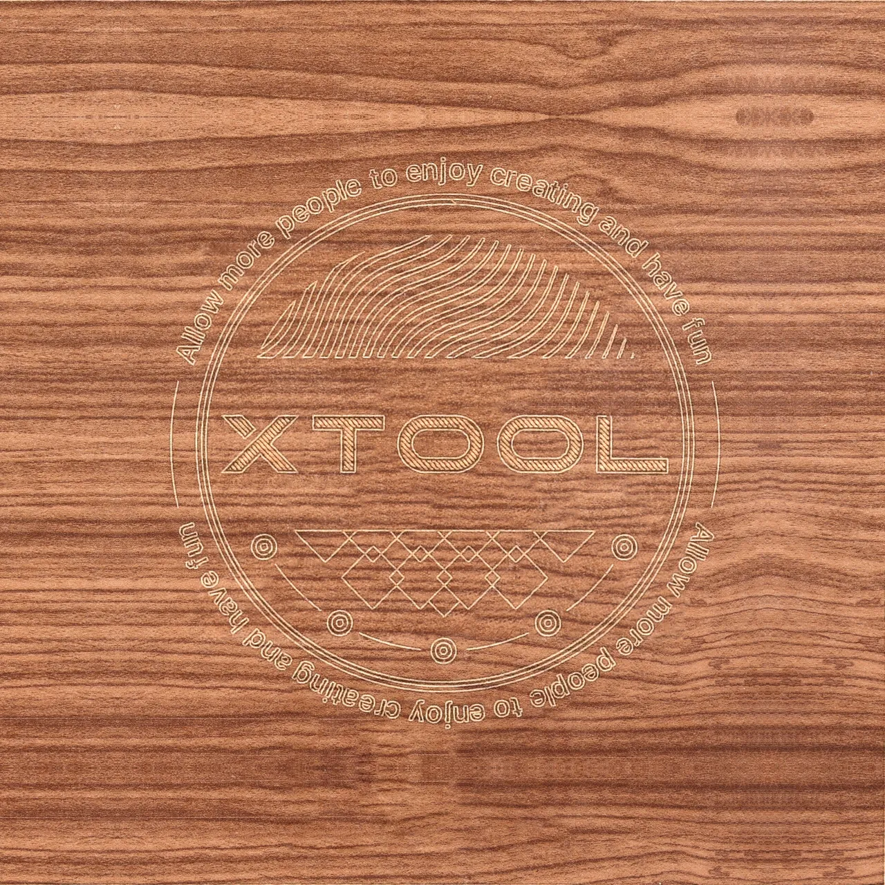 1/8"(3mm) Faux Walnut MDF Board test grid