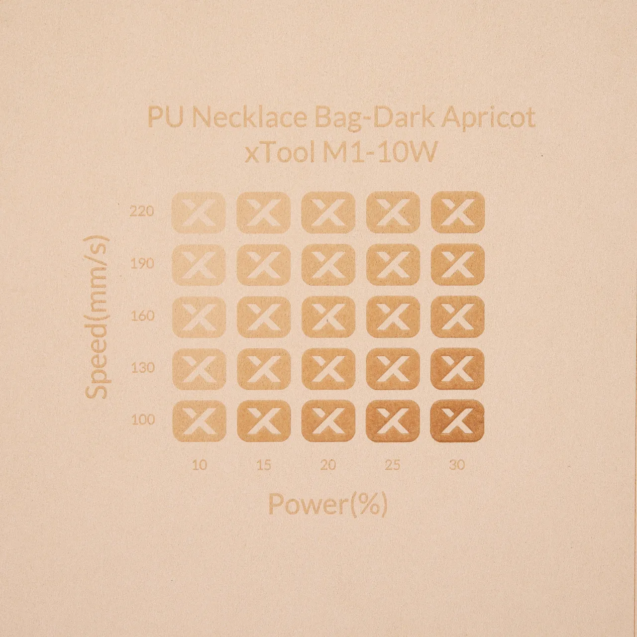 Apricot Microfiber PU Leather test grid