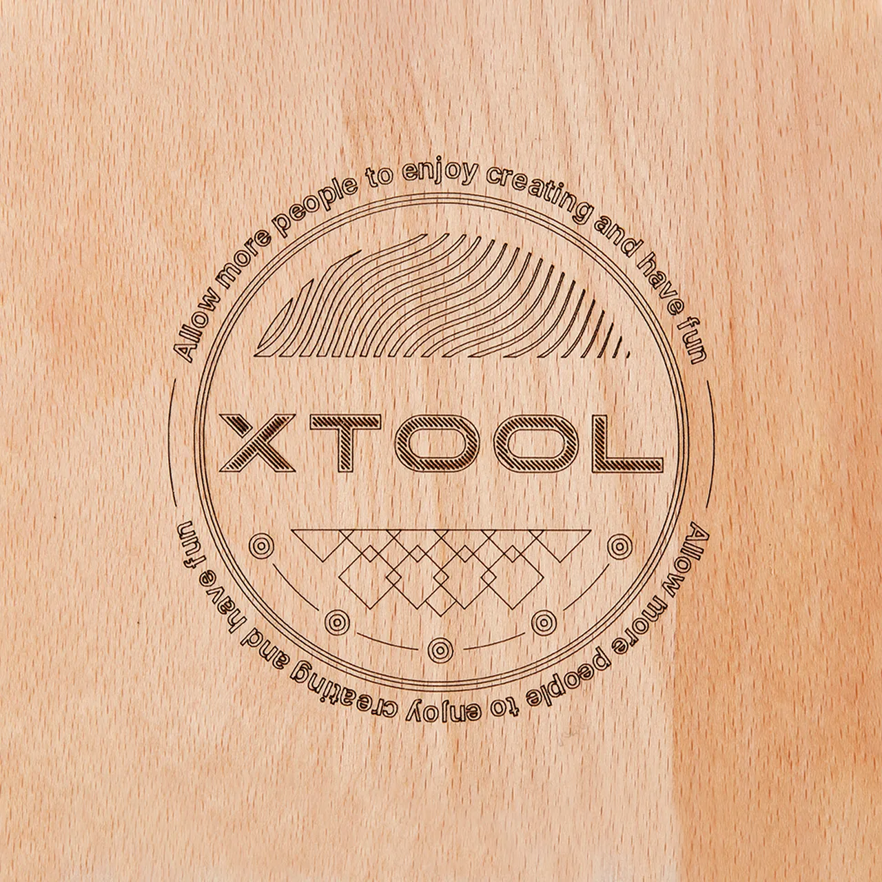 Wooden Keychain test grid