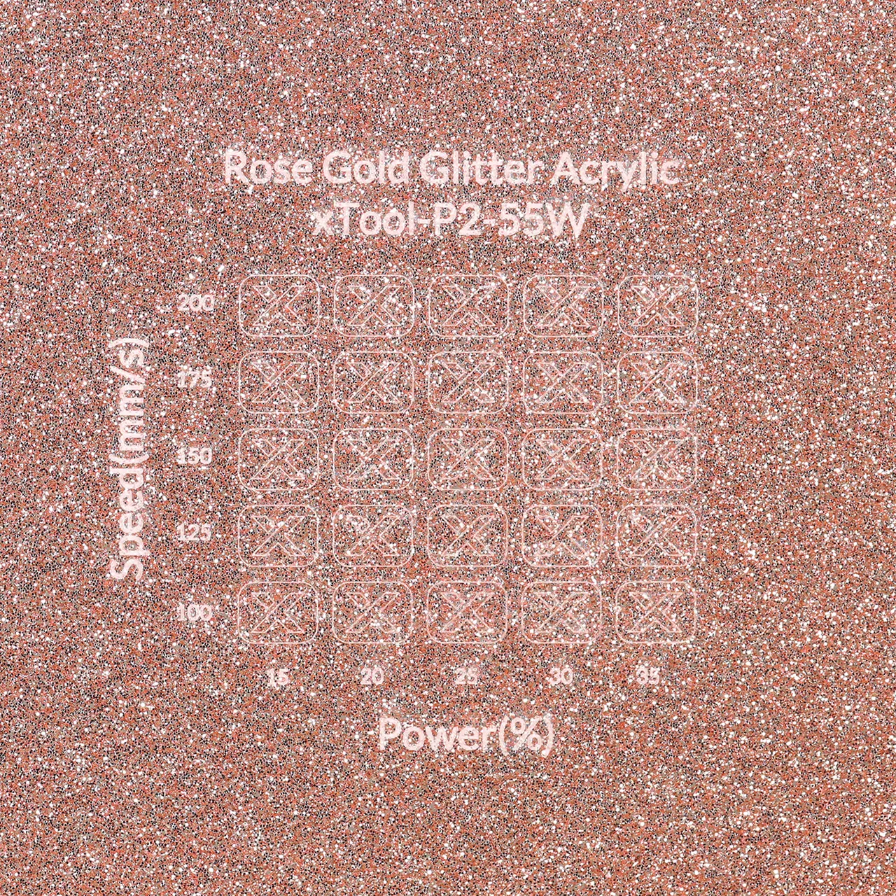 1/8"(3mm) Rose Gold Glitter Acrylic