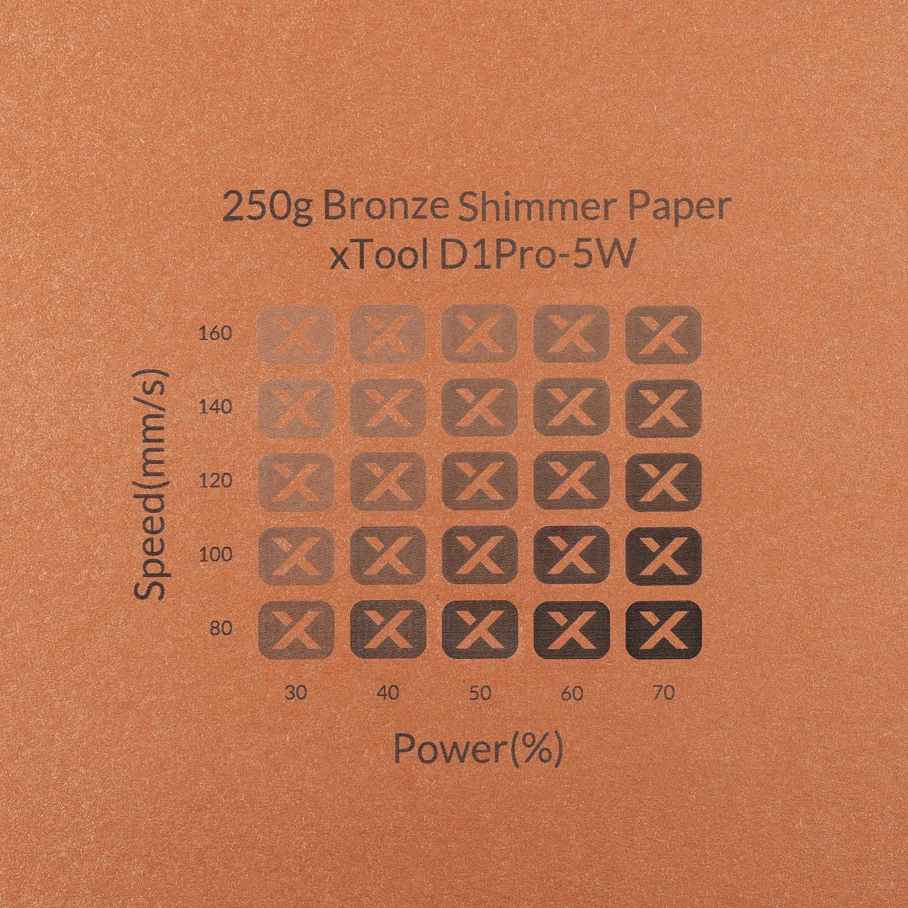 Bronze Shimmer Paper-7oz(250g) test grid