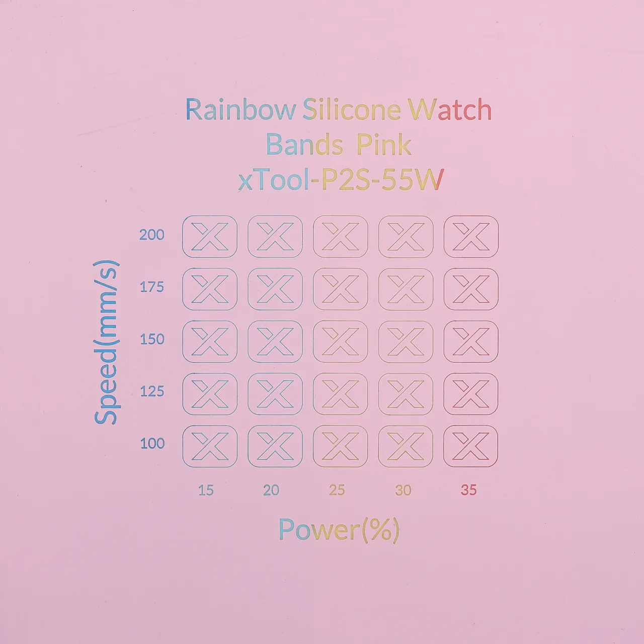 Rainbow Silicone Magnetic Phone Case Pink test grid