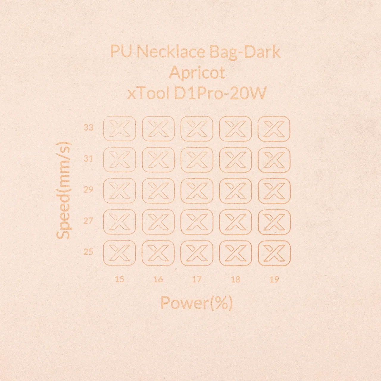 Apricot Microfiber PU Leather test grid