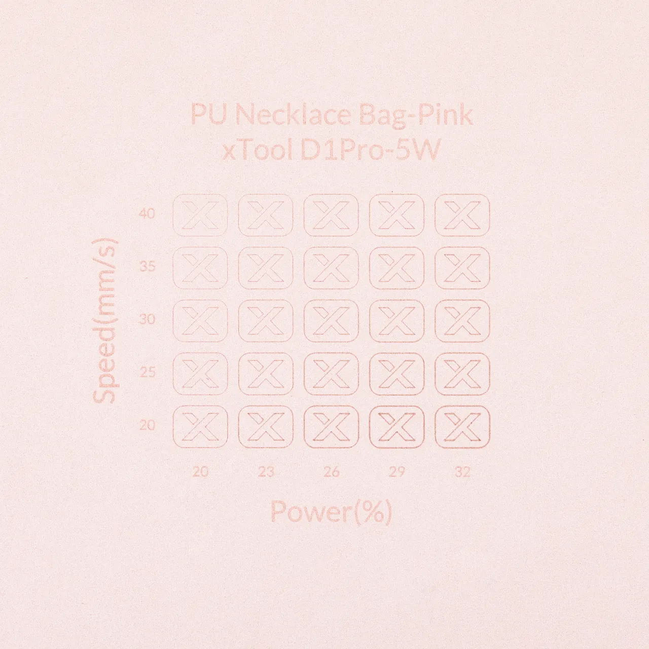 Pink Microfiber PU Leather test grid