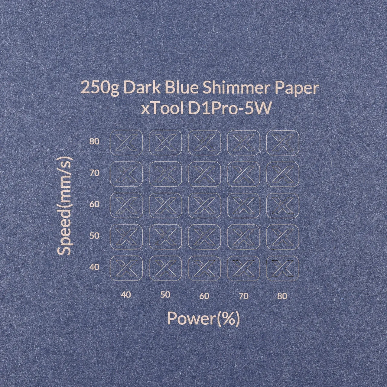 Dark Blue Shimmer Paper-7oz(250g) test grid