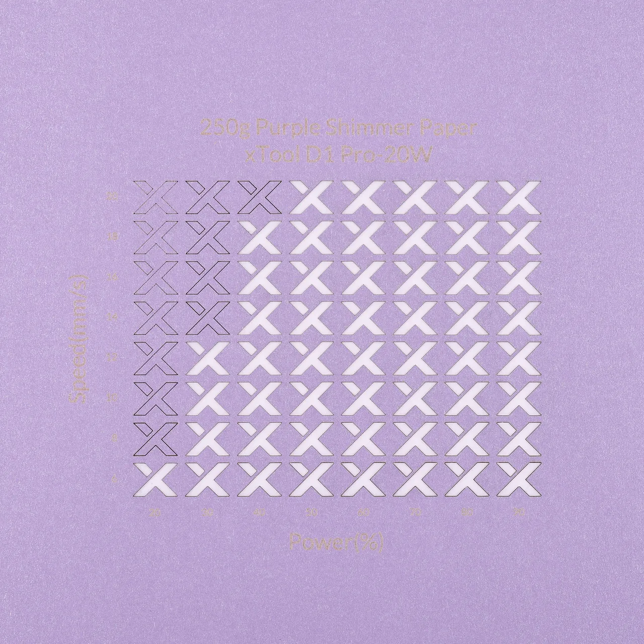 Purple Shimmer Paper-7oz(250g) test grid