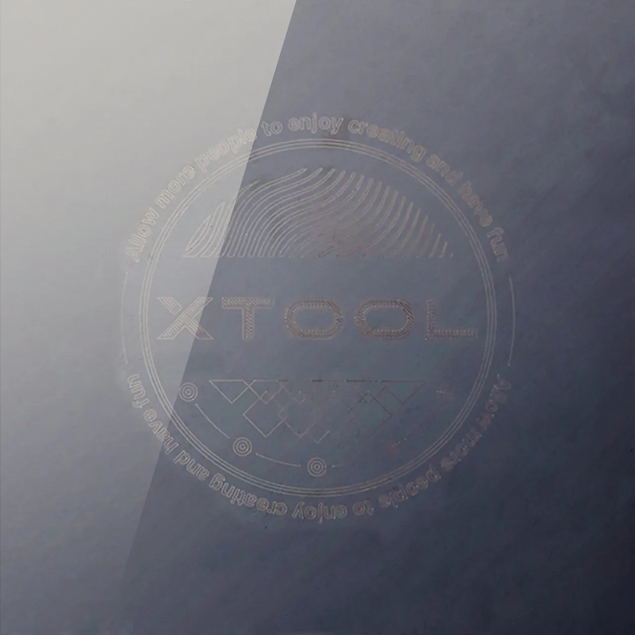 Black Stainless Steel Bone Dog Tag test grid