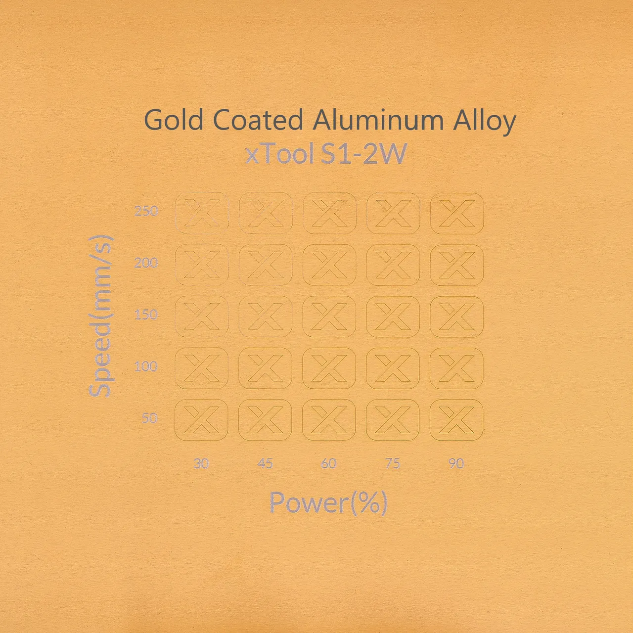 Gold Metal Business Card test grid