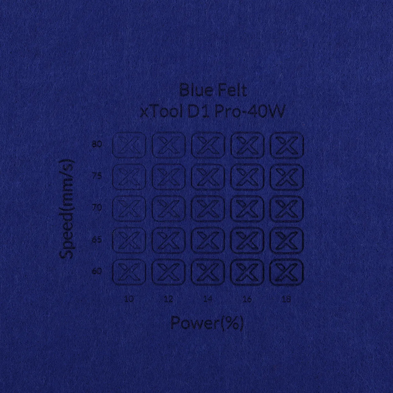 1/8"(3mm) Blue Felt test grid