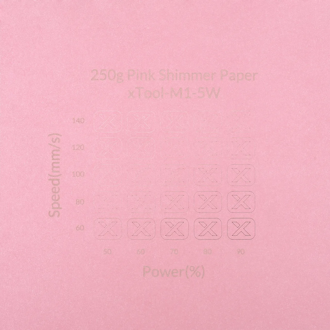 Pink Shimmer Paper-7oz(250g) test grid