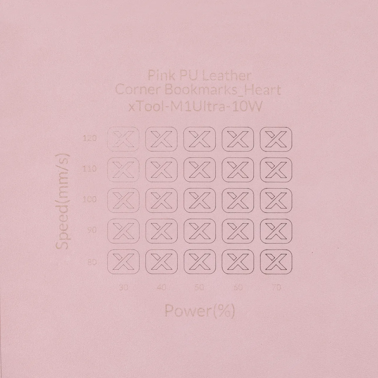 Peachy PU Leather test grid