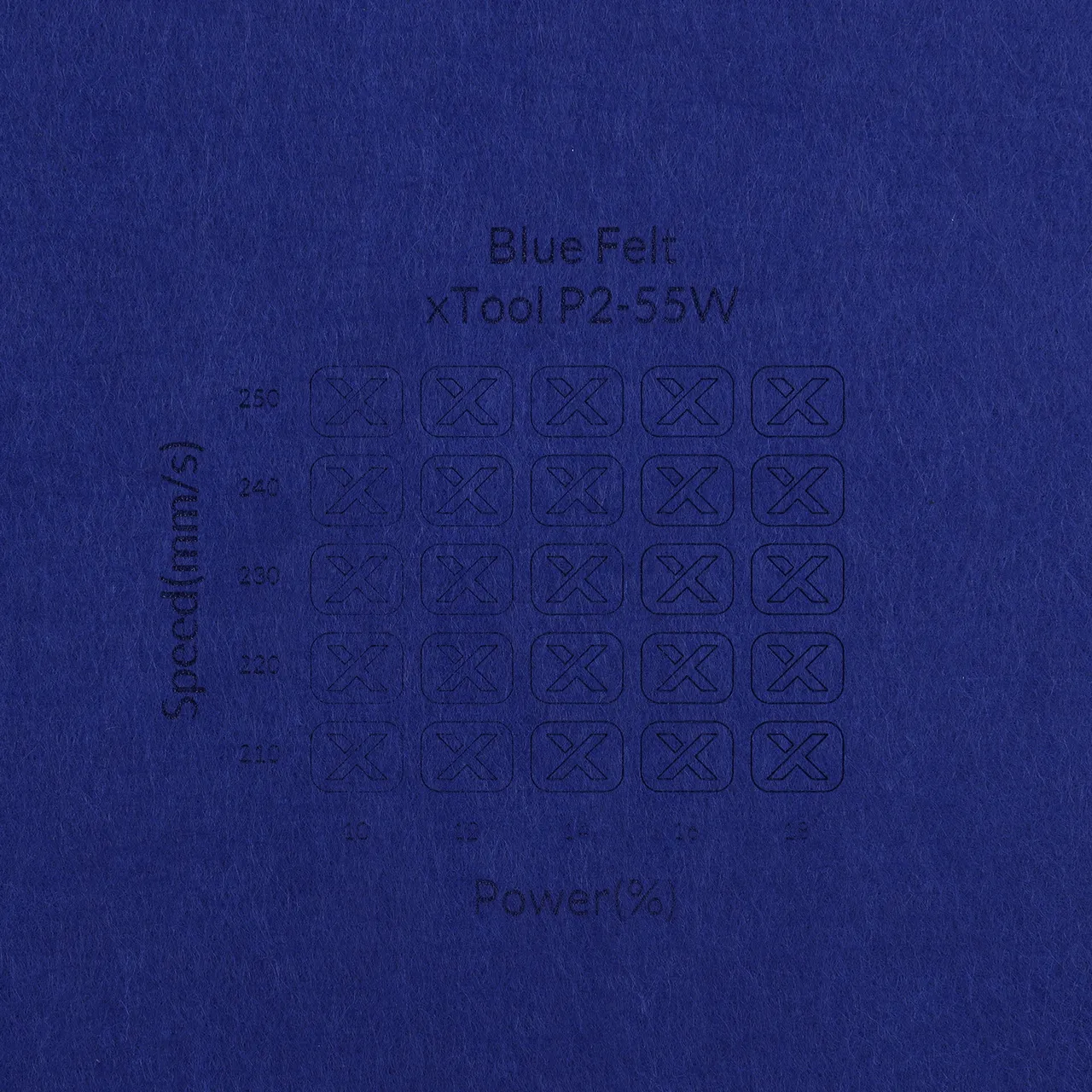 1/8"(3mm) Blue Felt test grid