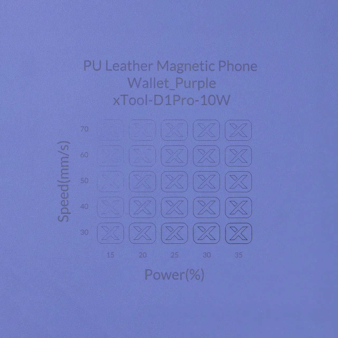 Purple PU Leather Magnetic Phone Wallet test grid