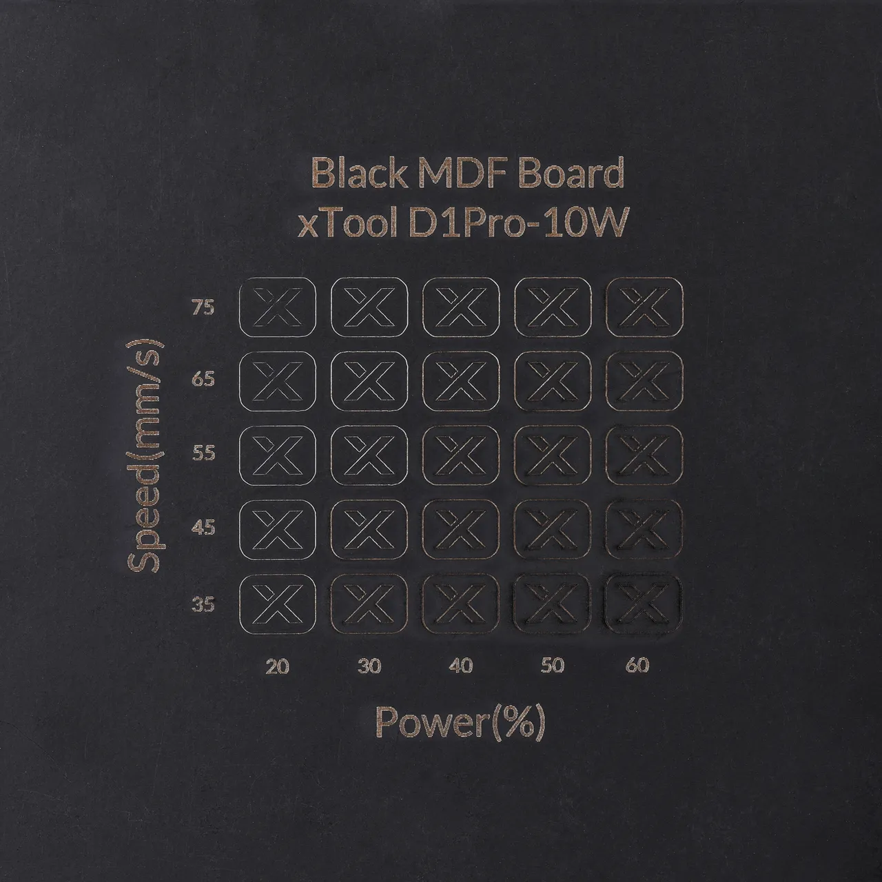 1/8"(3mm) Black MDF Board test grid