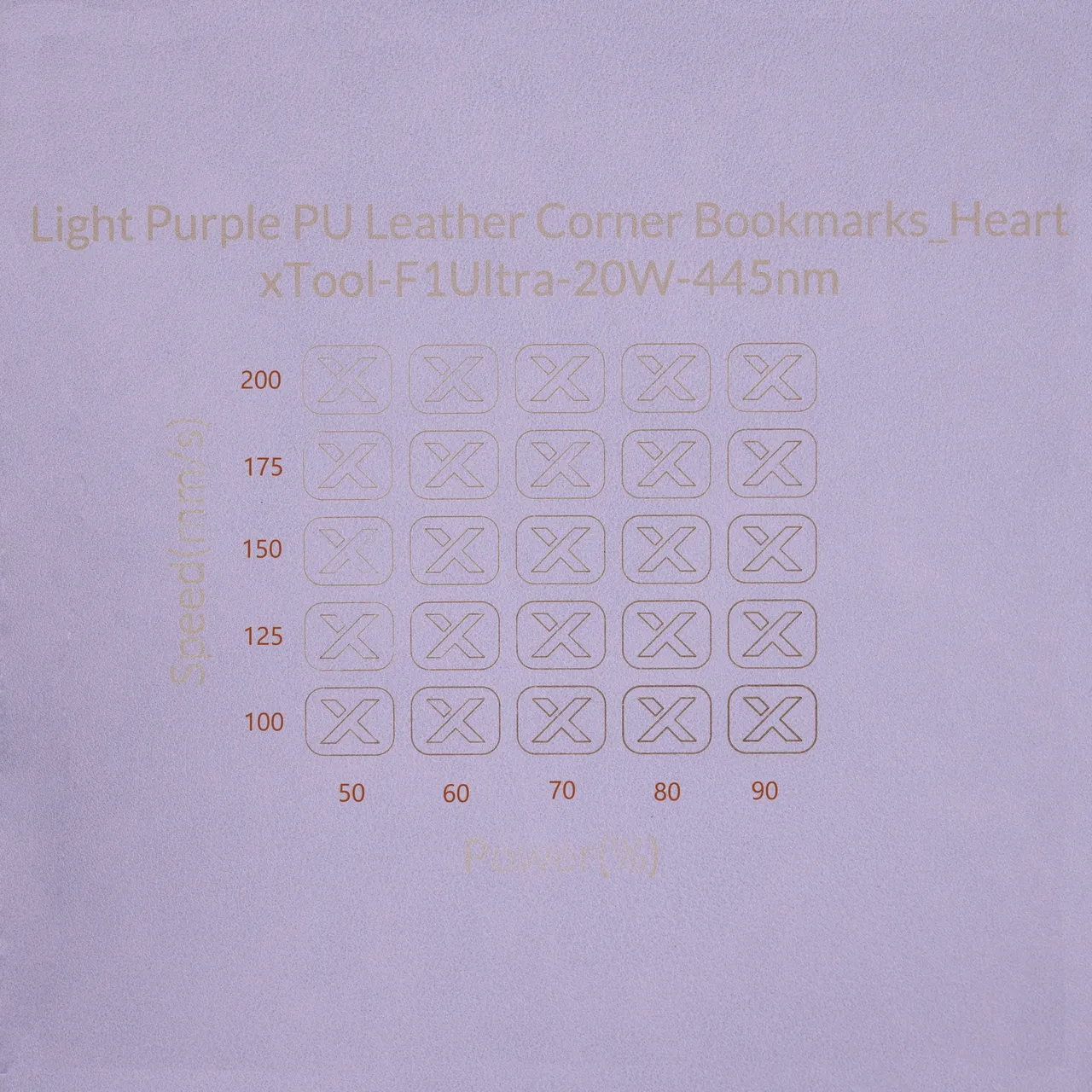 PU Leather Corner Bookmarks_Heart Pale Purple