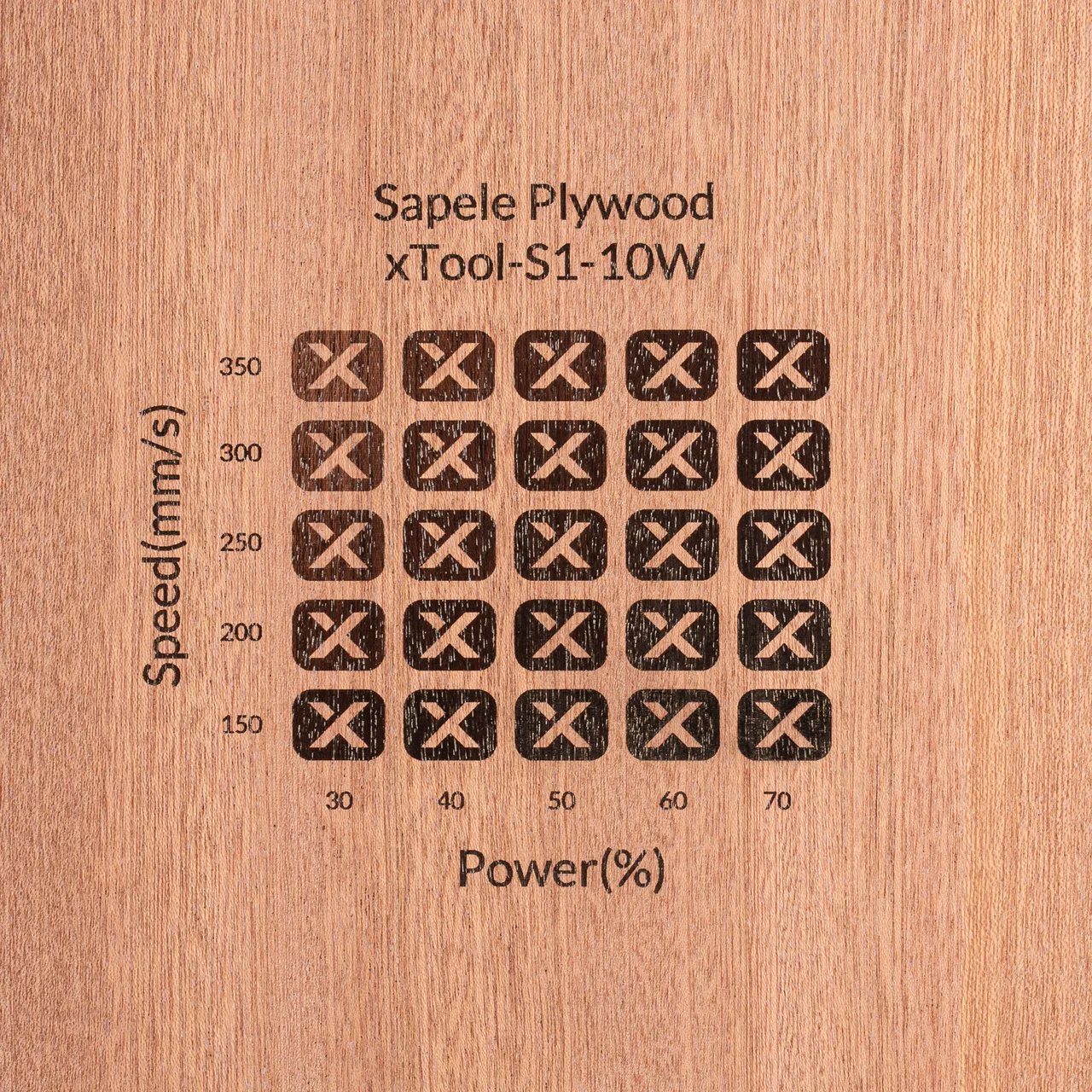 1/8"(3mm) Sapele Plywood test grid