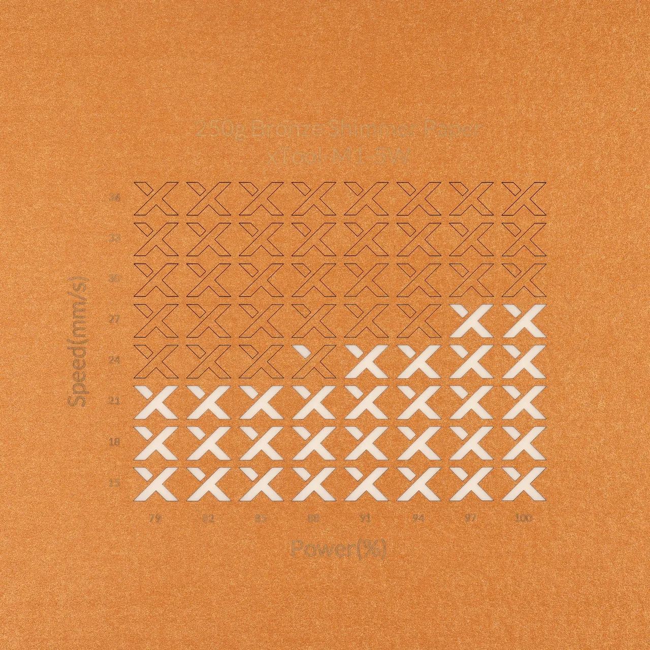 Bronze Shimmer Paper-7oz(250g) test grid
