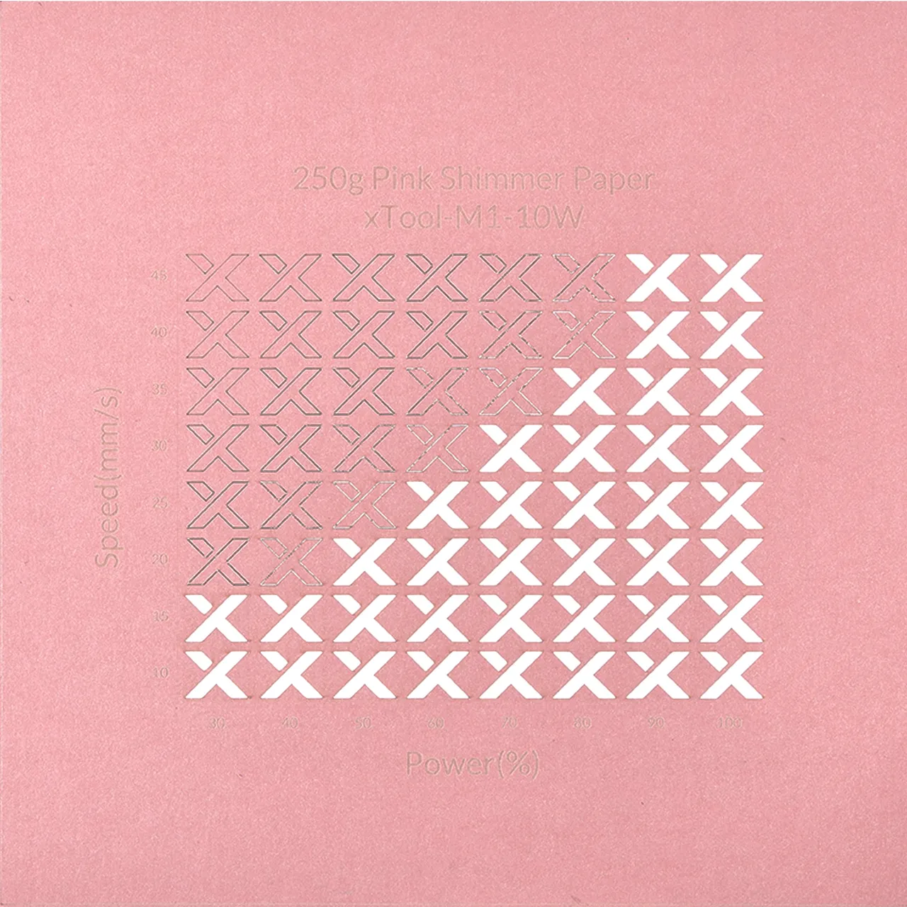 Pink Shimmer Paper-7oz(250g) test grid