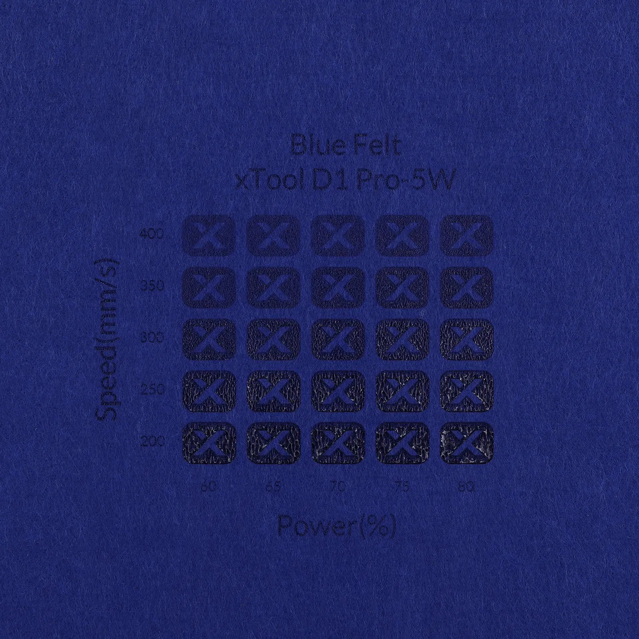 1/8"(3mm) Blue Felt test grid