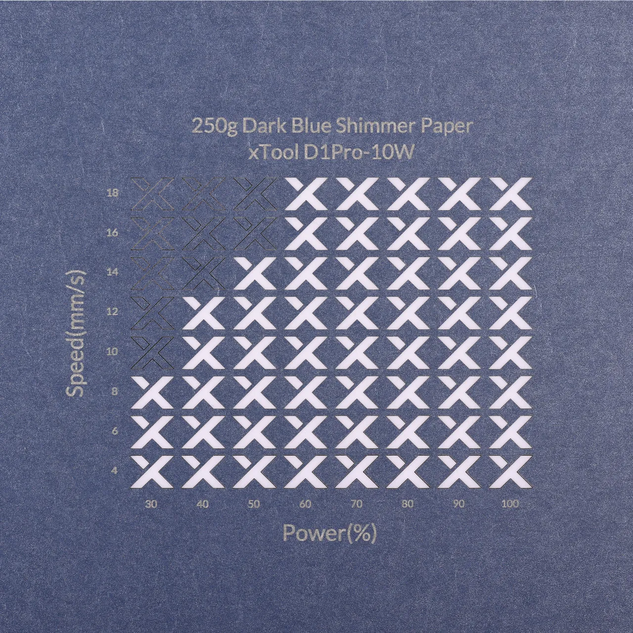 Dark Blue Shimmer Paper-7oz(250g) test grid