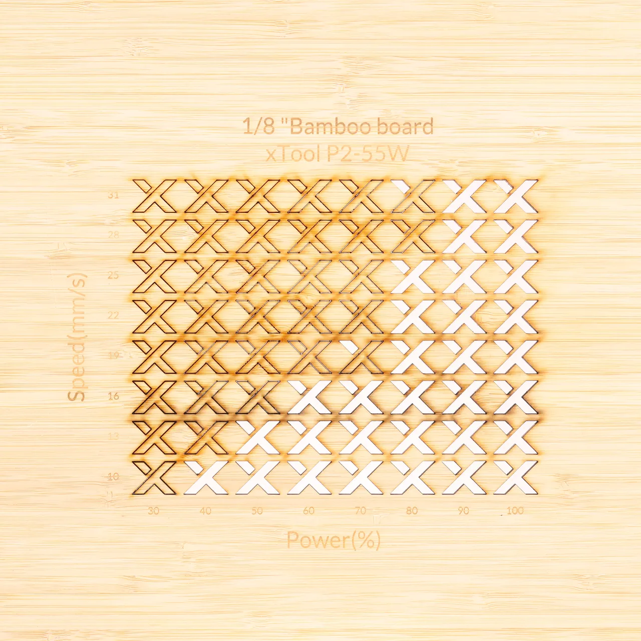 1/8"(3mm) Bamboo test grid