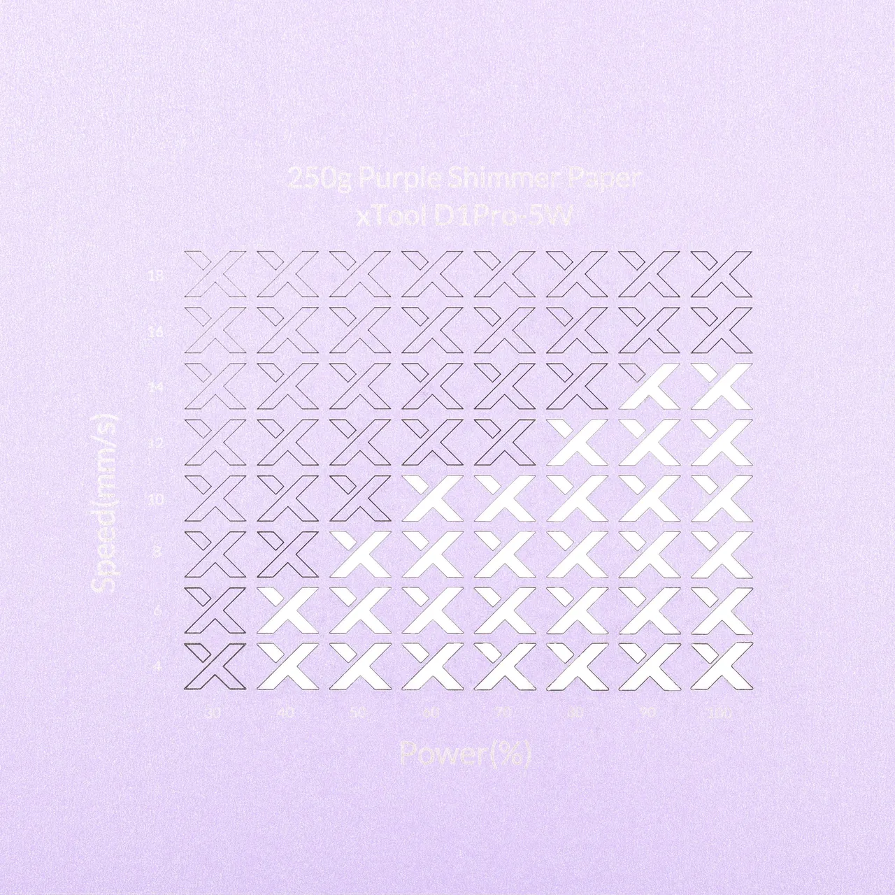 Purple Shimmer Paper-7oz(250g) test grid