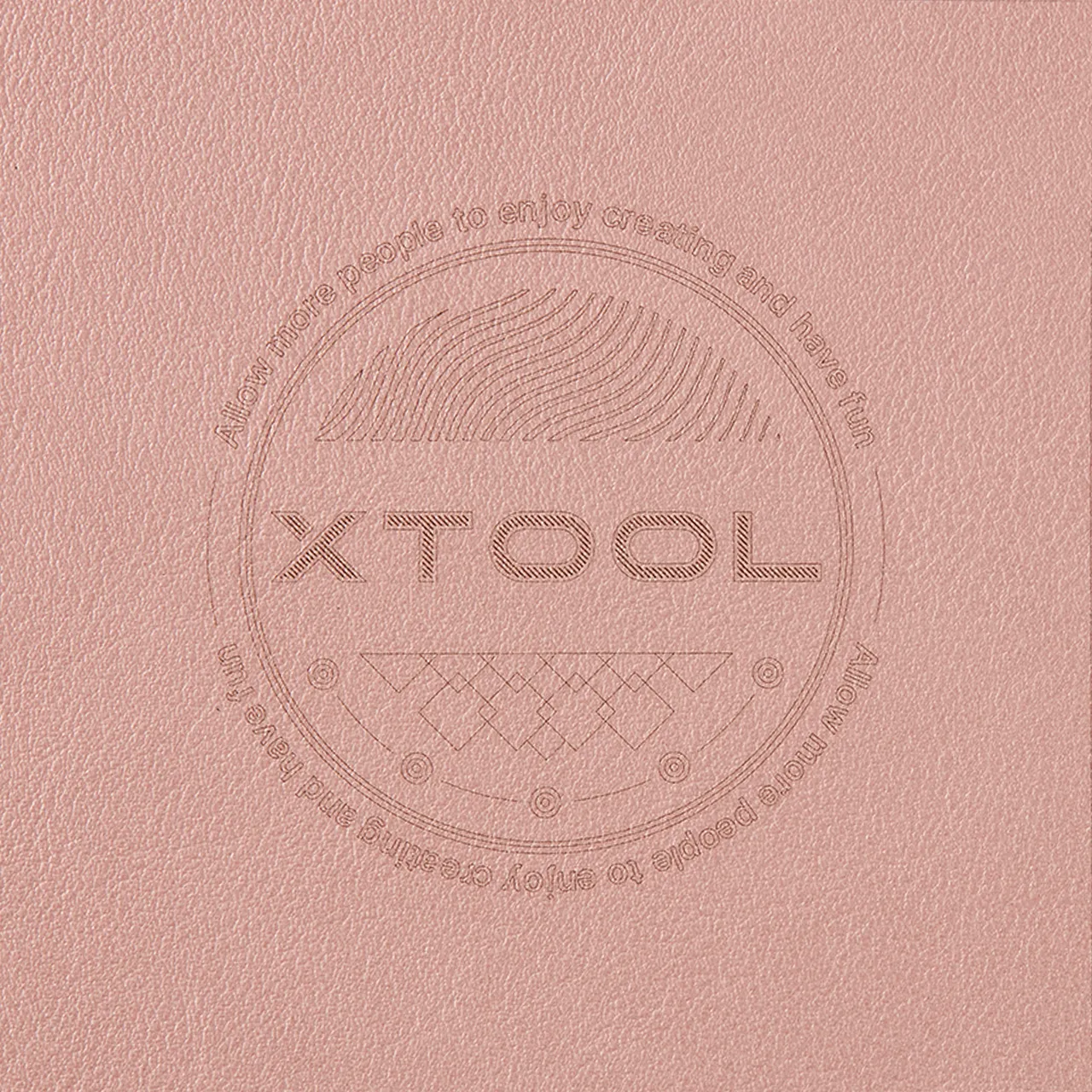 Light Pink PU Leather test grid