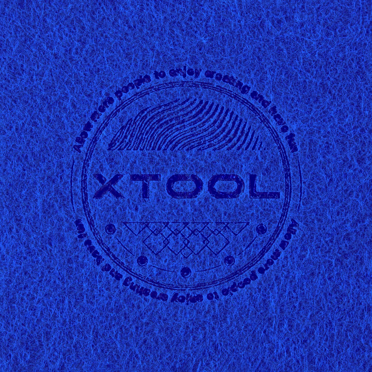 1/8"(3mm) Blue Felt test grid