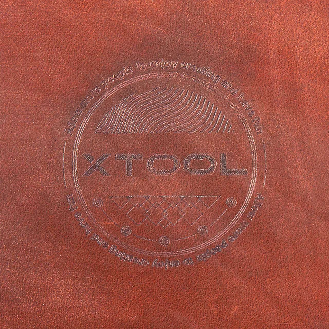 Coffee Leather RFID Blocking Bifold Wallet test grid
