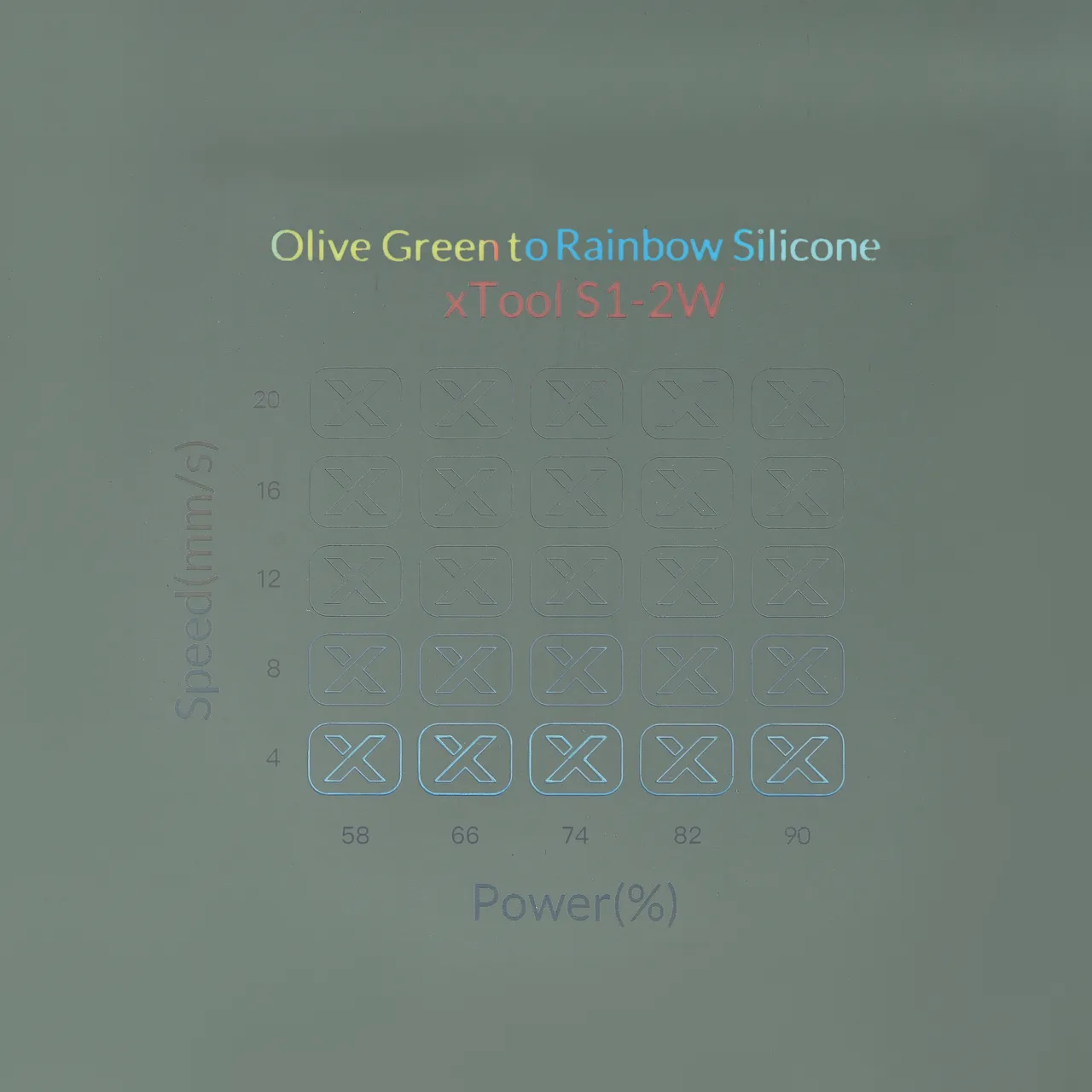 Rainbow Silicone Magnetic Phone Case Olive Green test grid