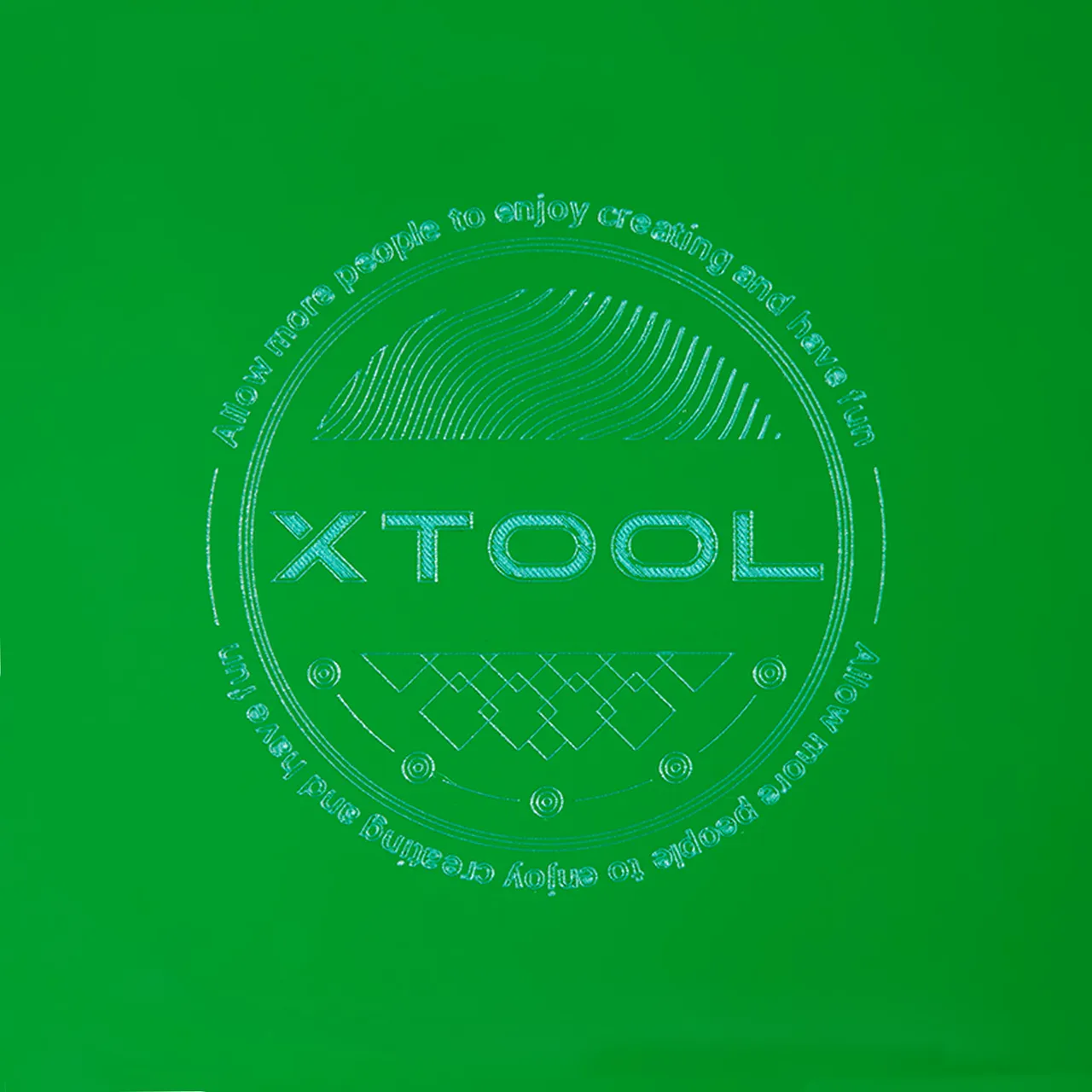 1/8"(3mm) Green Translucent Acrylic test grid