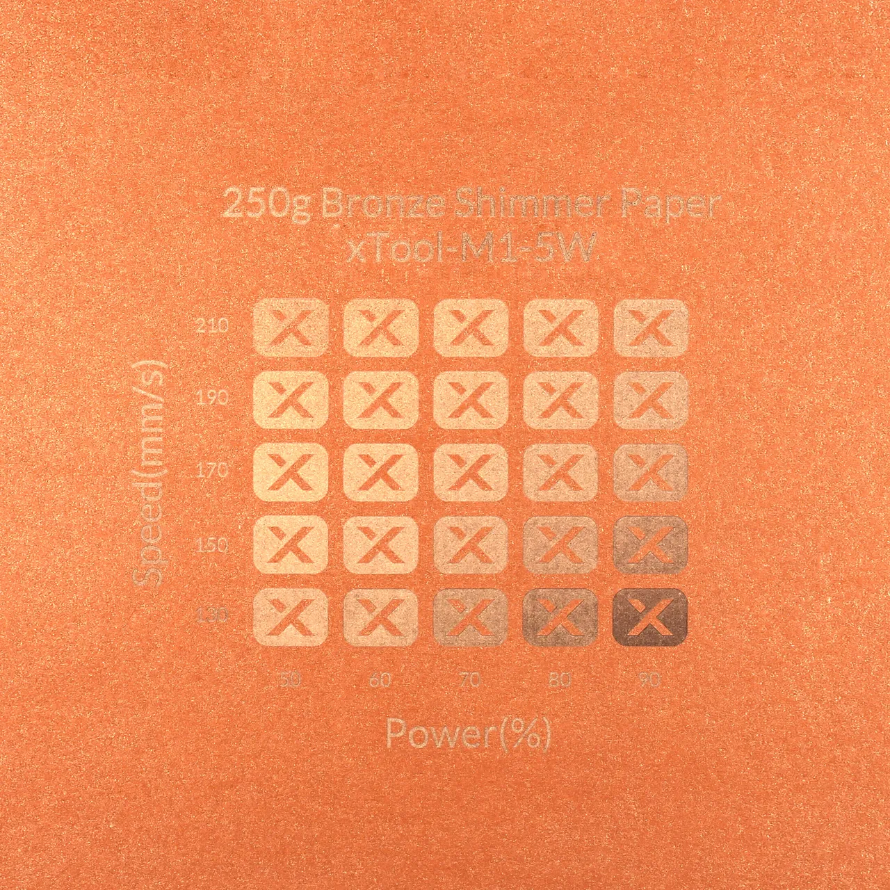 Bronze Shimmer Paper-7oz(250g) test grid