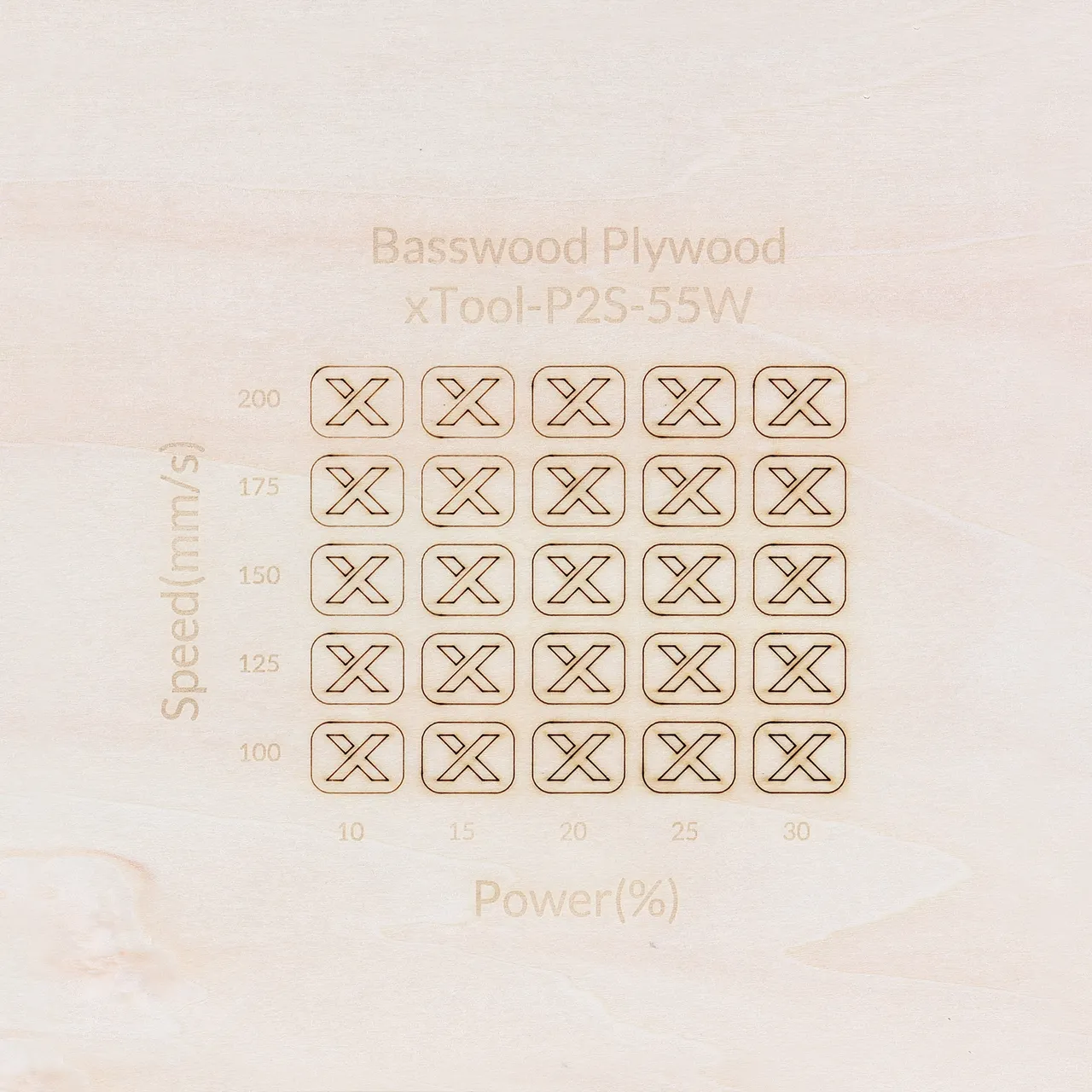 1/8"(3mm) Basswood Plywood test grid
