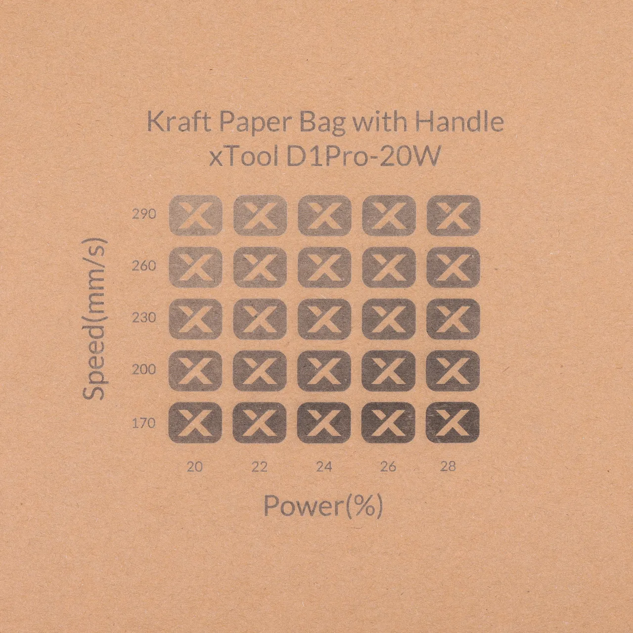 Kraft Paper-7oz(250g) test grid