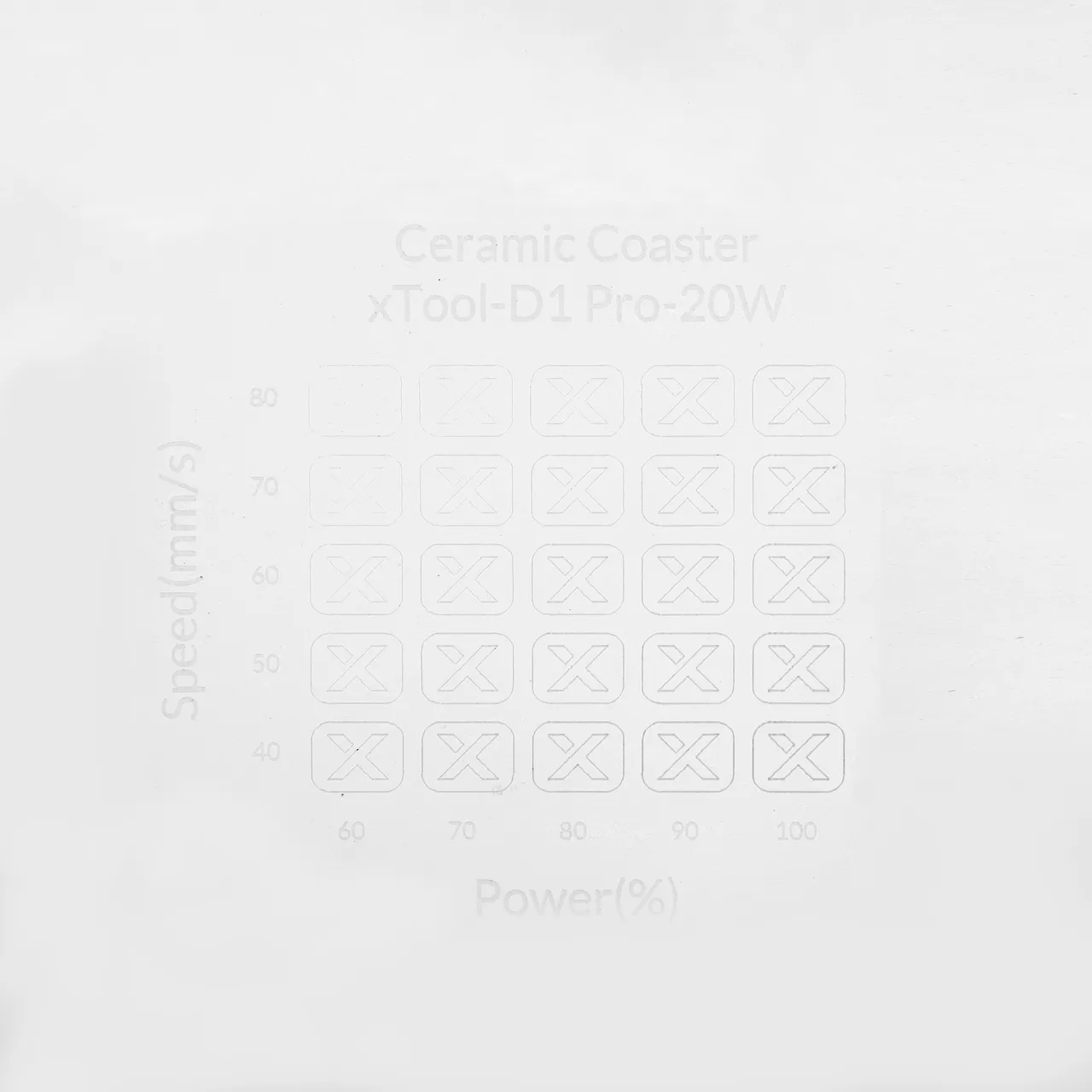 Sublimation Ceramic Fridge Magnet test grid