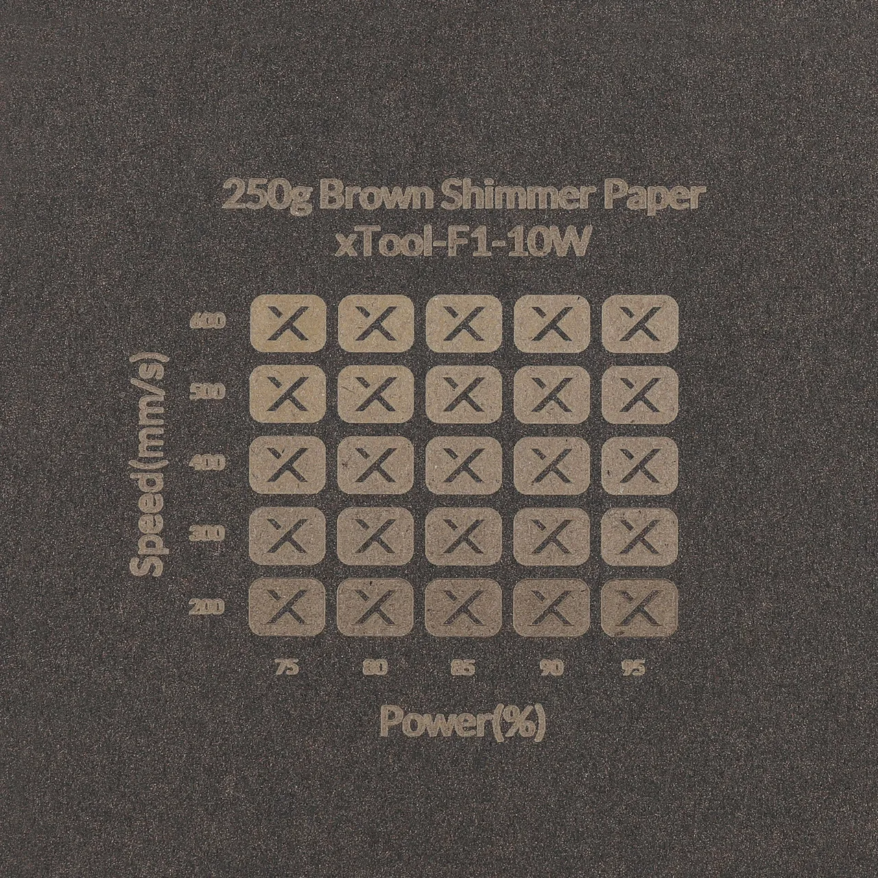 Brown Shimmer Paper-7oz(250g) test grid