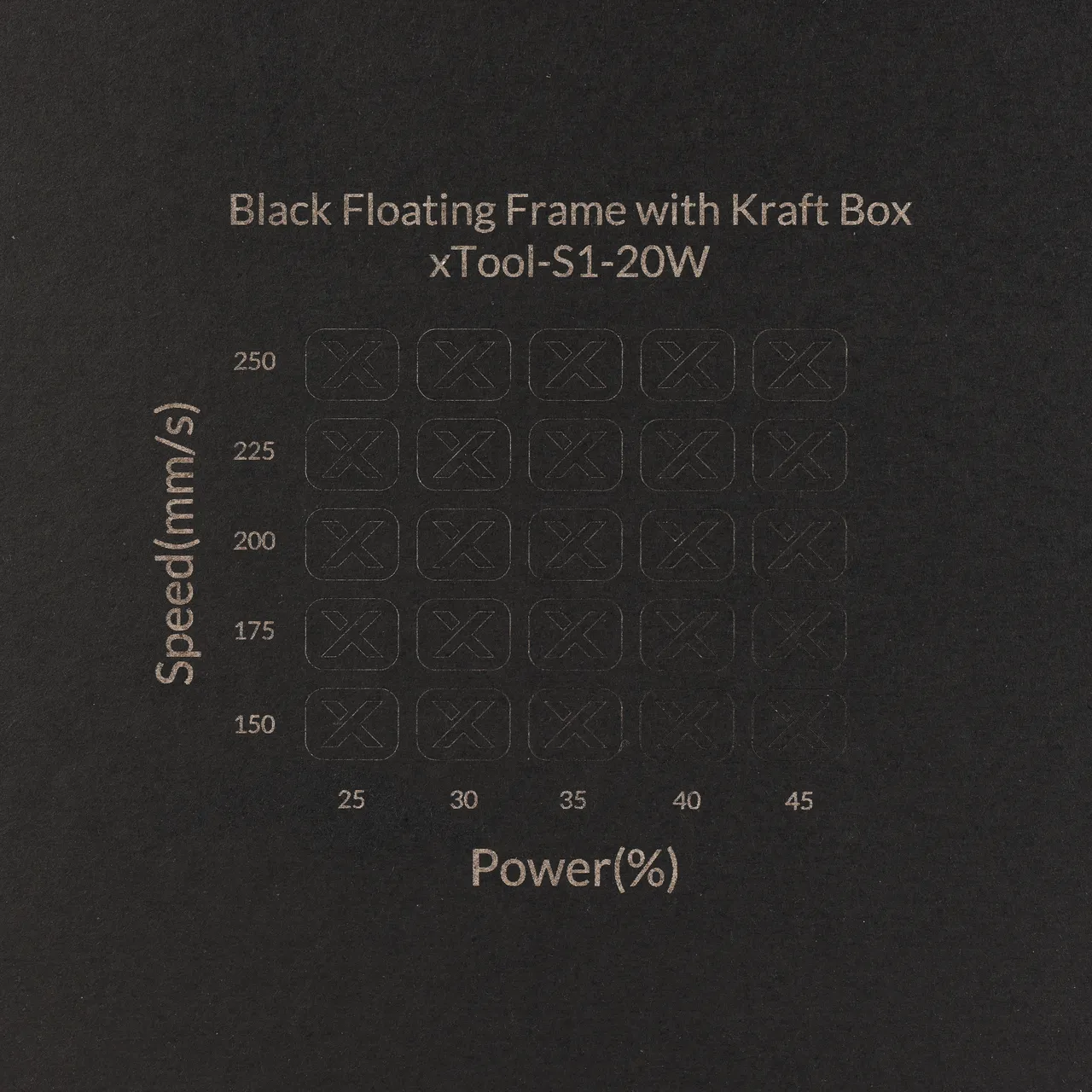 Grey Cardstock Mounted Kraft Paper-4.7oz(160g) test grid