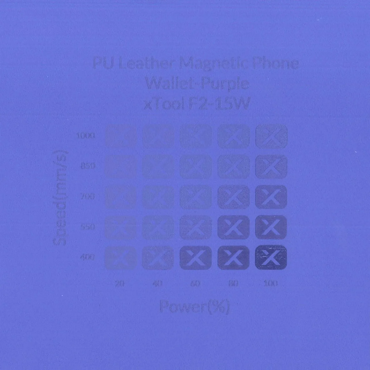 Purple PU Leather Magnetic Phone Wallet test grid