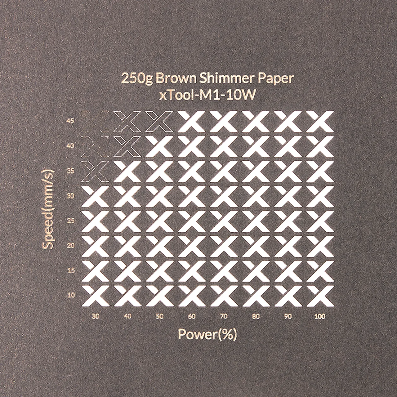 Brown Shimmer Paper-7oz(250g) test grid