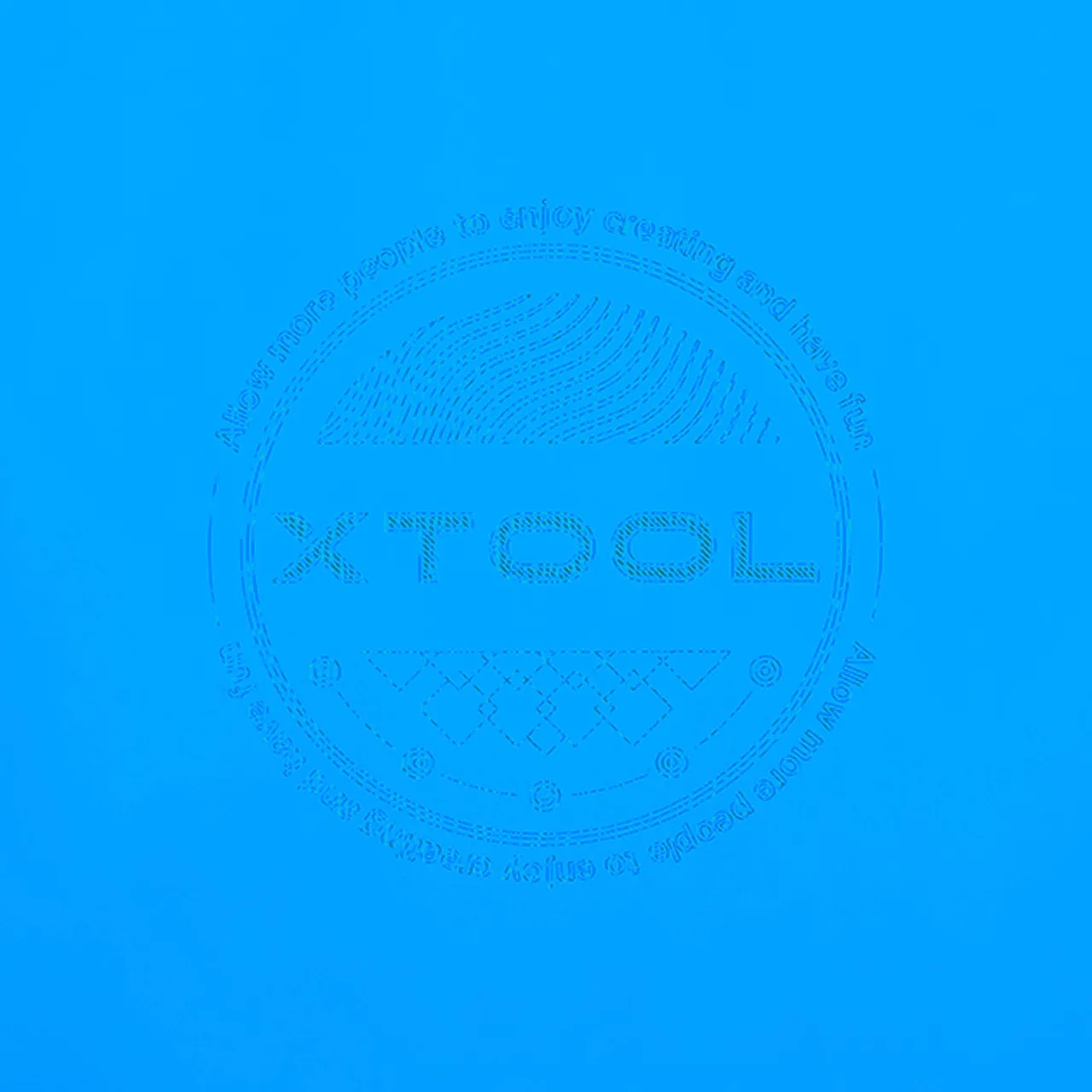 1/8"(3mm) Blue Mirror Acrylic test grid