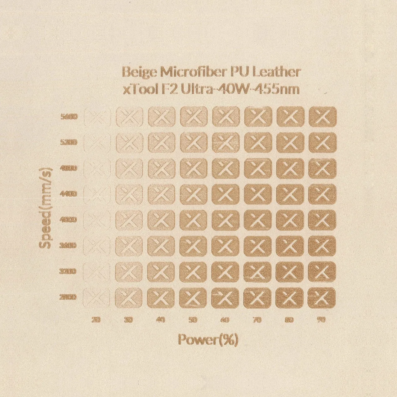 Beige Microfiber PU Leather test grid