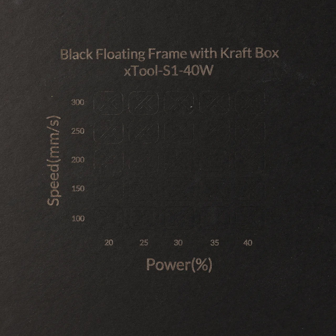 Grey Cardstock Mounted Kraft Paper-4.7oz(160g) test grid