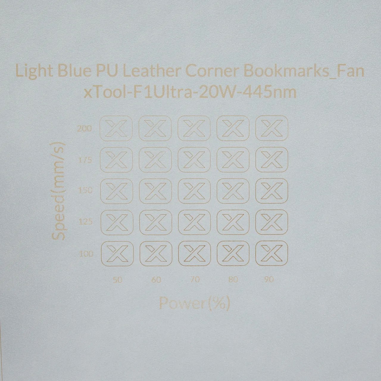 PU Leather Corner Bookmarks_Fan Light Blue