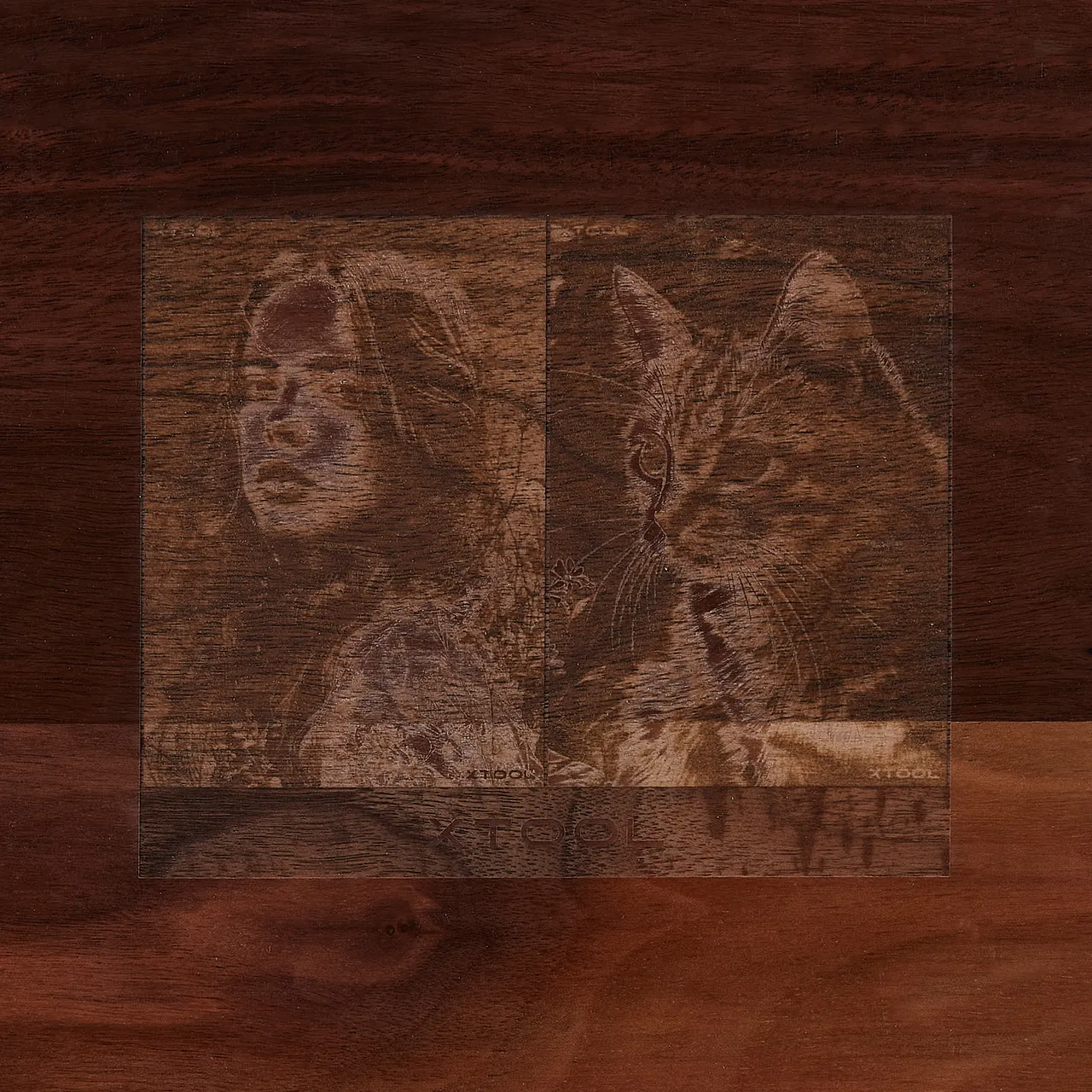 Walnut Wooden Business Card Holder test grid