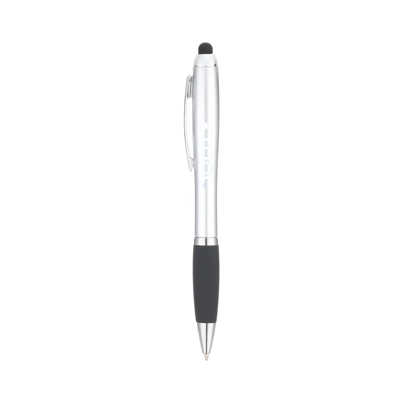 Silver Stylus Ballpoint Pens With LED Light test grid