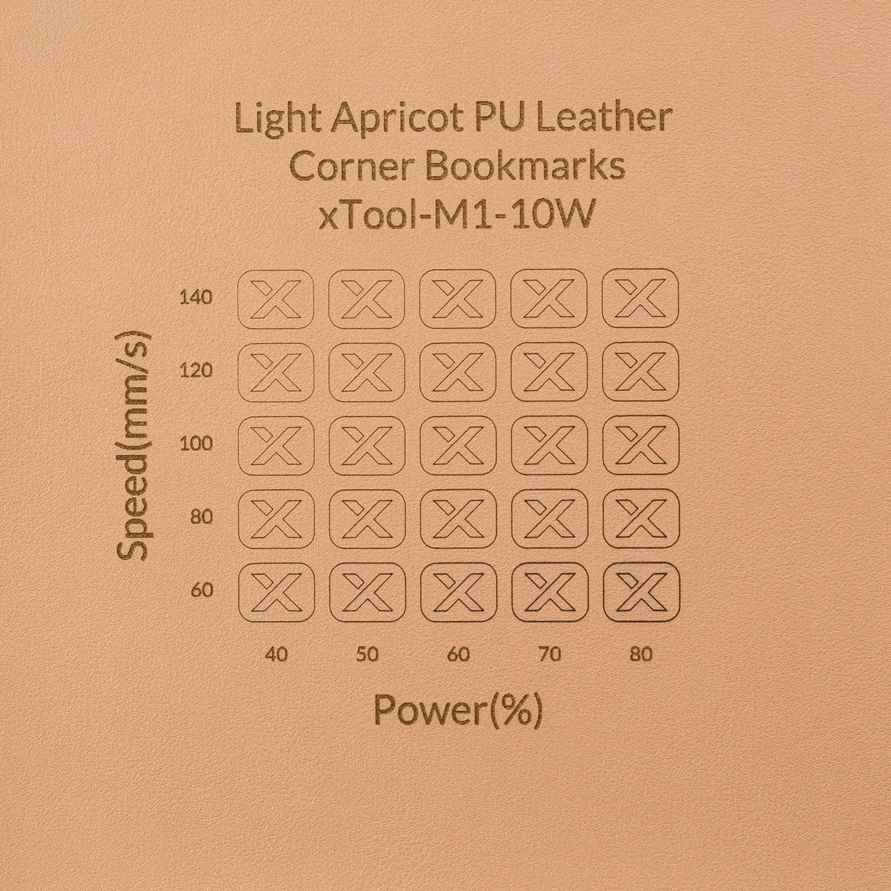 PU Leather Corner Bookmarks_Heart Pale Apricot test grid