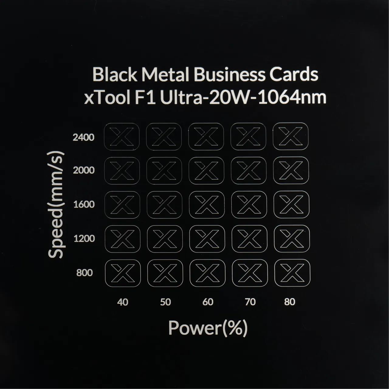 1/32"(0.8mm) Black Metal Business Card