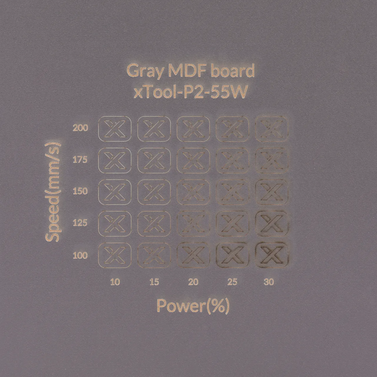 1/8"(3mm) Grey MDF Board test grid