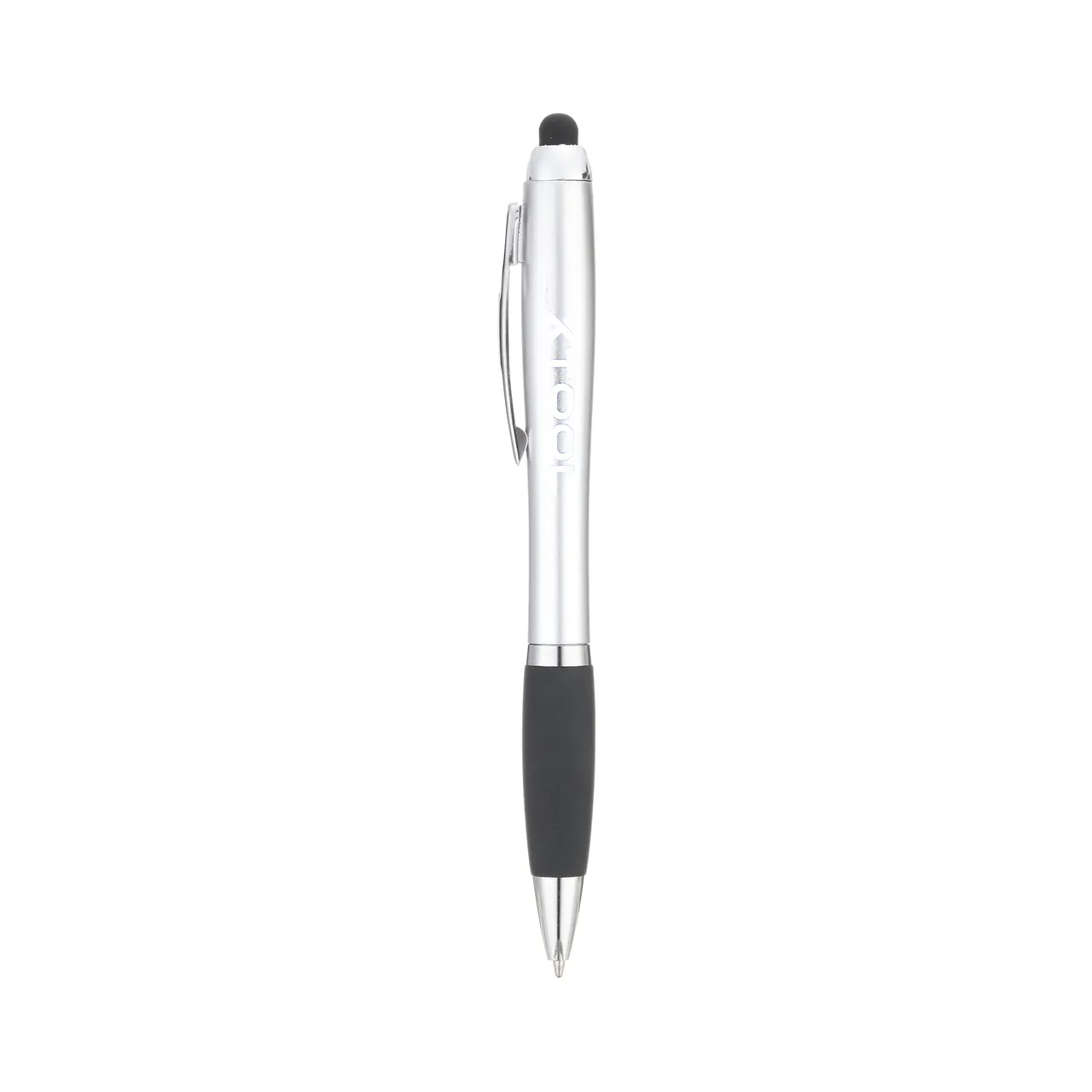 Silver Stylus Ballpoint Pens With LED Light test grid